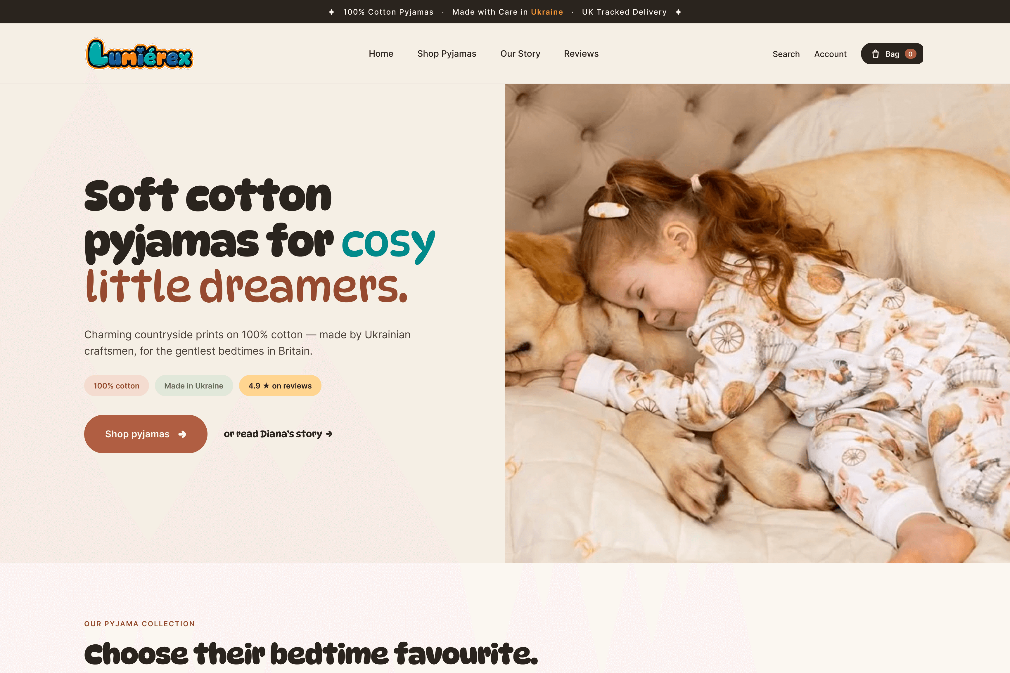 LUMIÉREX homepage after the rebuild