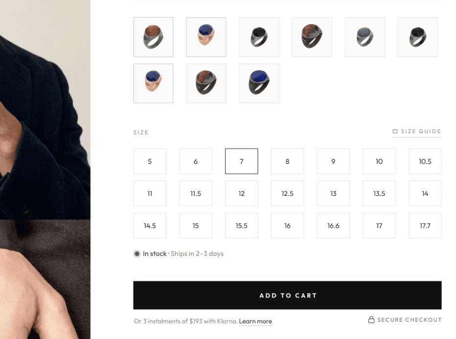 Hypothesis H1: Reducing decision friction around sizing and variant selection would create a smoother path to purchase.