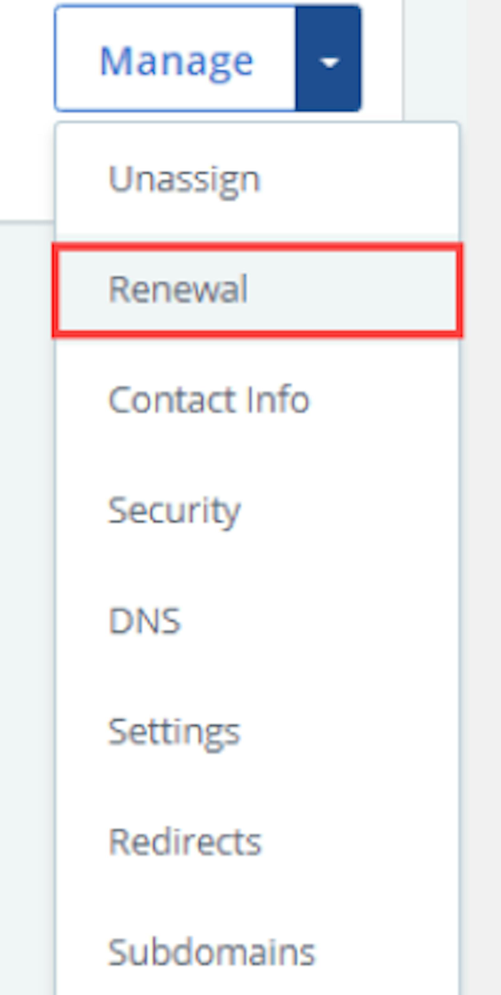 Renewal Price Increase